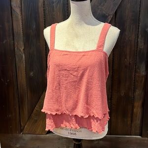 Armadio sunset blush layered top